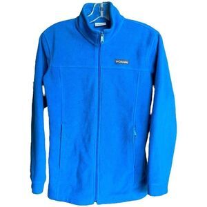Columbia Kids Youth Fleece Jacket Zip Up Blue Size Large 14/16